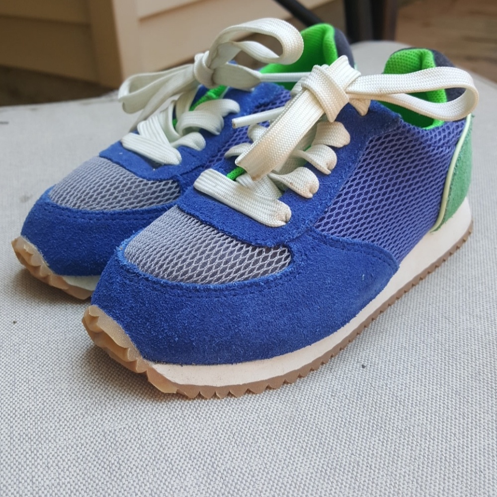 BRAND NEW NEVER WORN, bright blue & green shoes